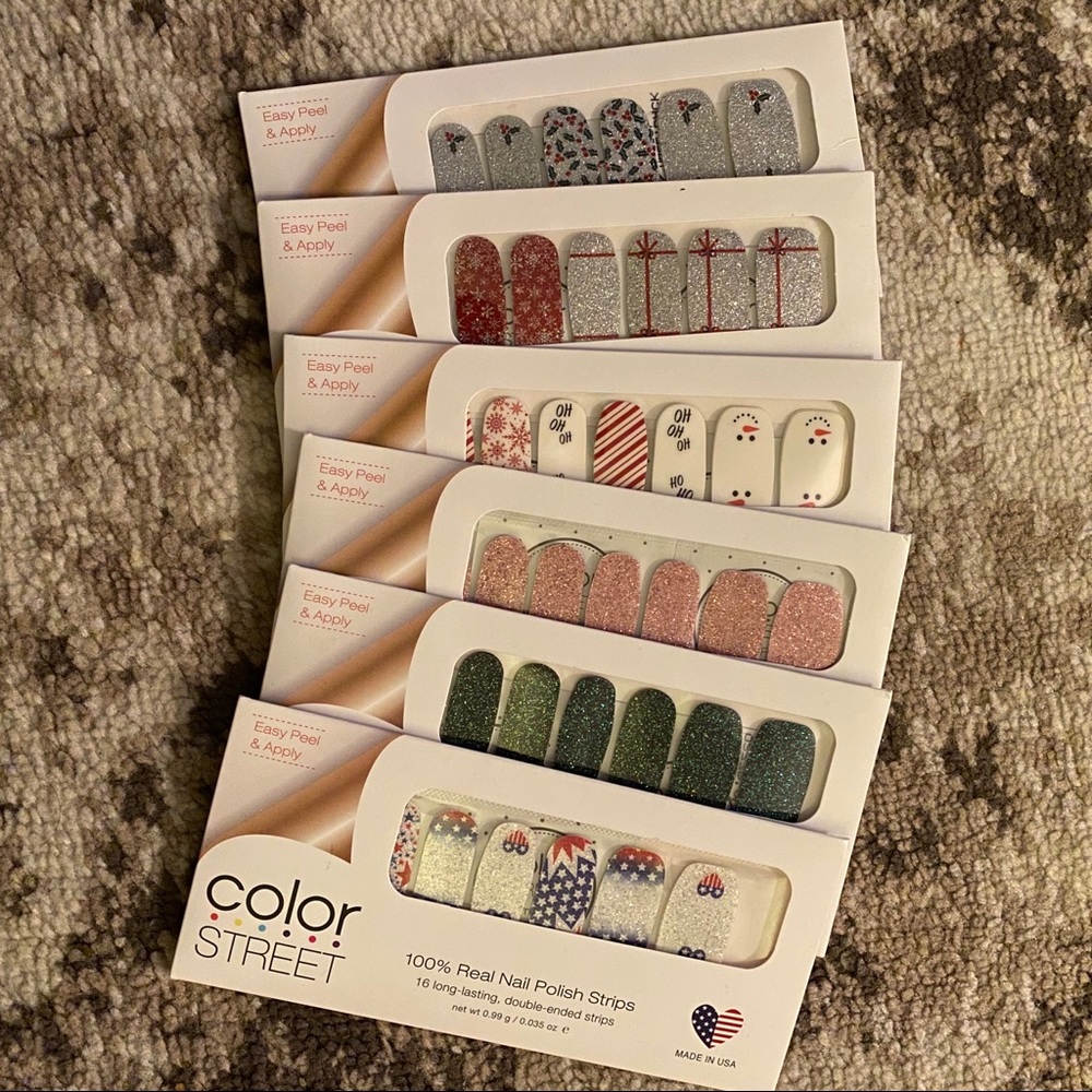 Six Brand New Color Street Nails - RETIRED Sets!